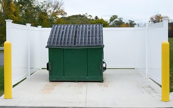 commercial dumpsters are emptied based on an agreed-upon schedule with the customer